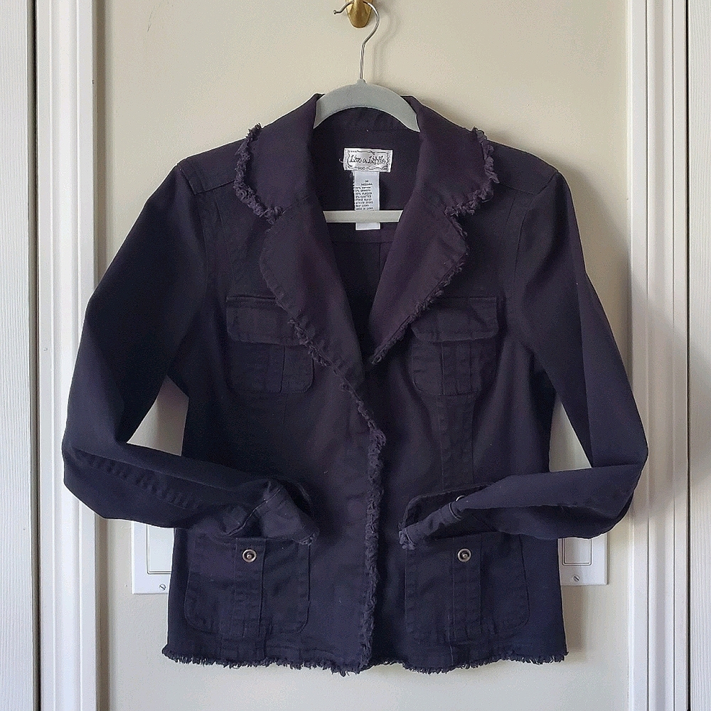 Black, denim jacket - Picture 2 of 3